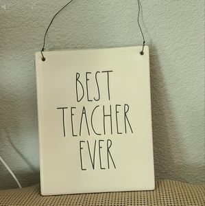 Best Teacher Ever Wall Plaque